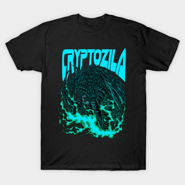 CRYPTOZILA T-Shirt by TOSSS LAB ILLUSTRATION